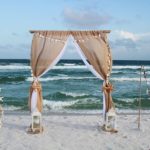 burlap arch