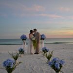 Caribbean Dream beach wedding package in blue